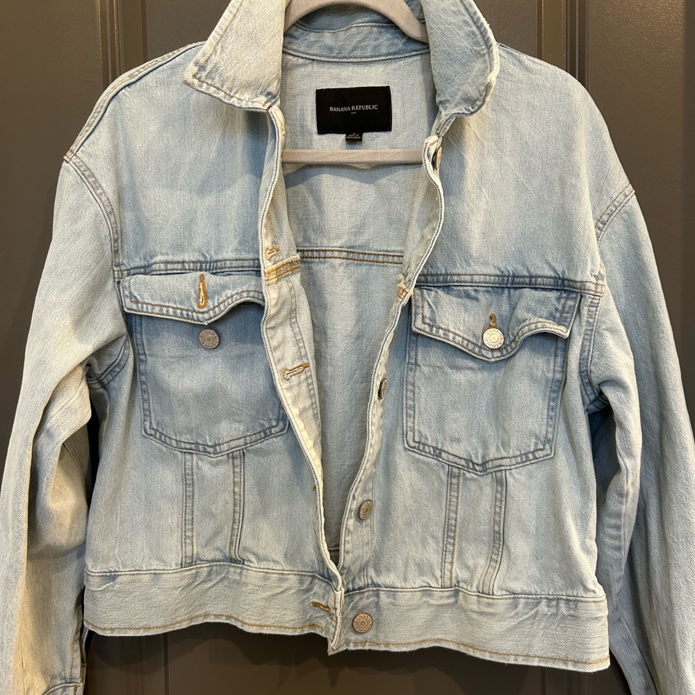 Banana Republic Blue Jean Jacket Relaxed Fit